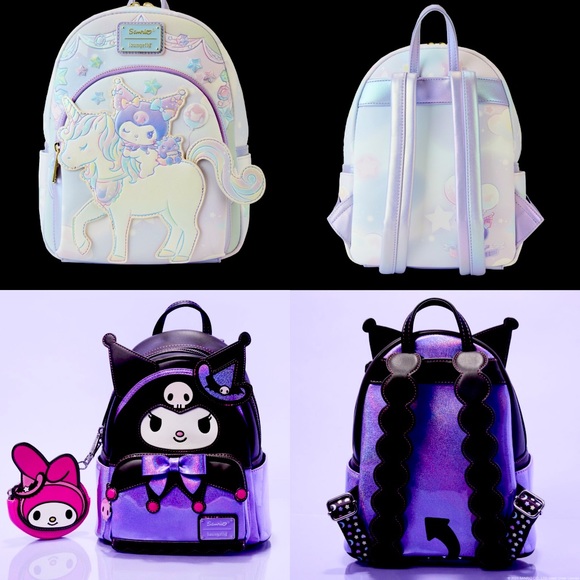Loungefly Funko Kuromi Carnival Unicorn and Witch Limited Edition Bundle Bags